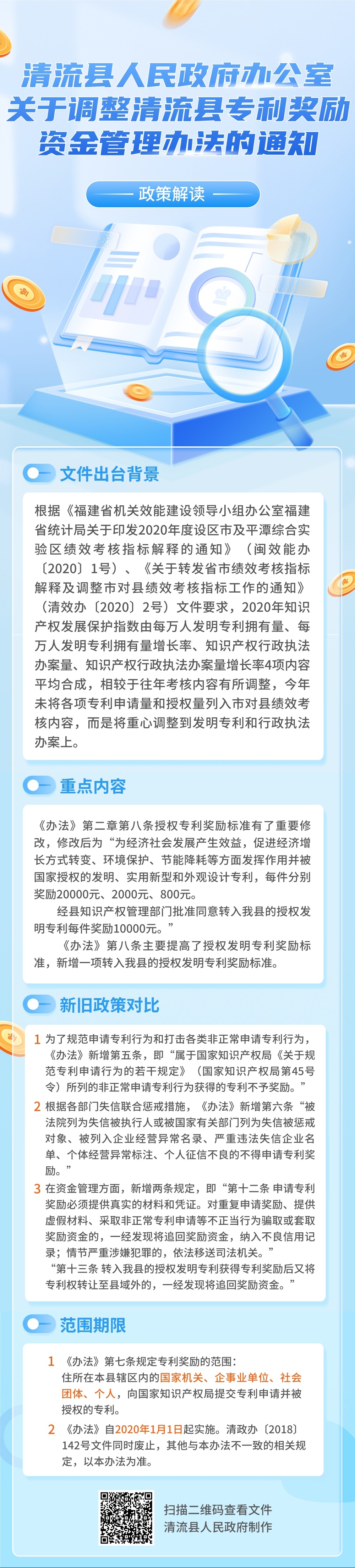 关于《清流县人民政府办公室关于调整清流县专利奖励资金管理办法的通.jpg