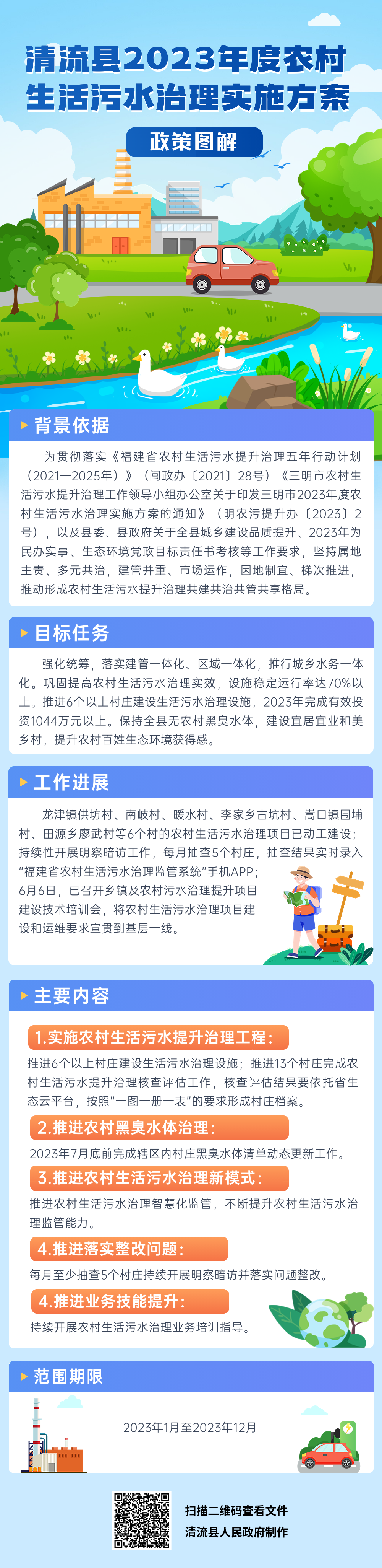《清流县2023年度农村生活污水治理实施方案 》政策解读.png