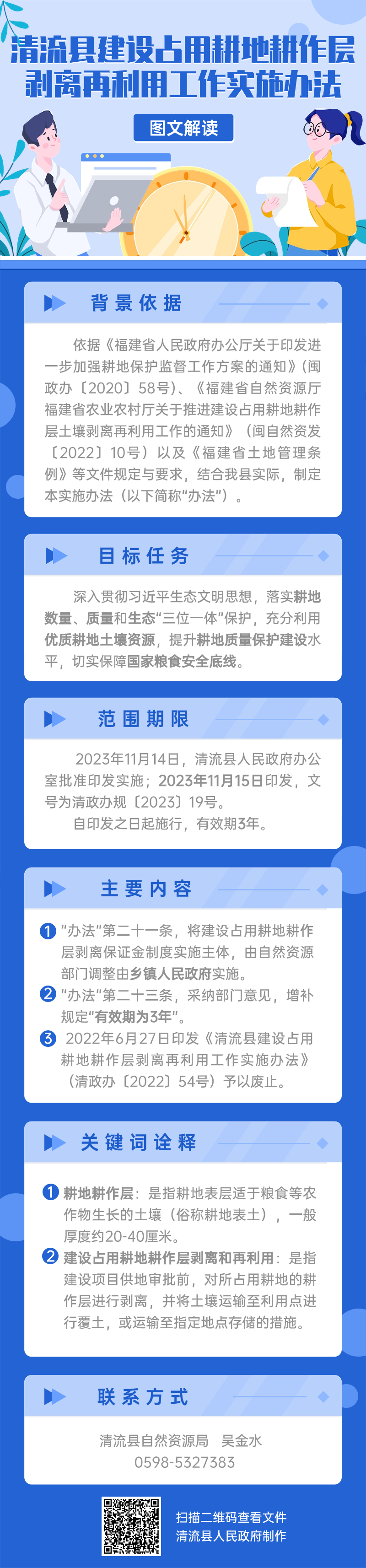 《清流县建设占用耕地耕作层剥离再利用工作实施办法》政策解读.png